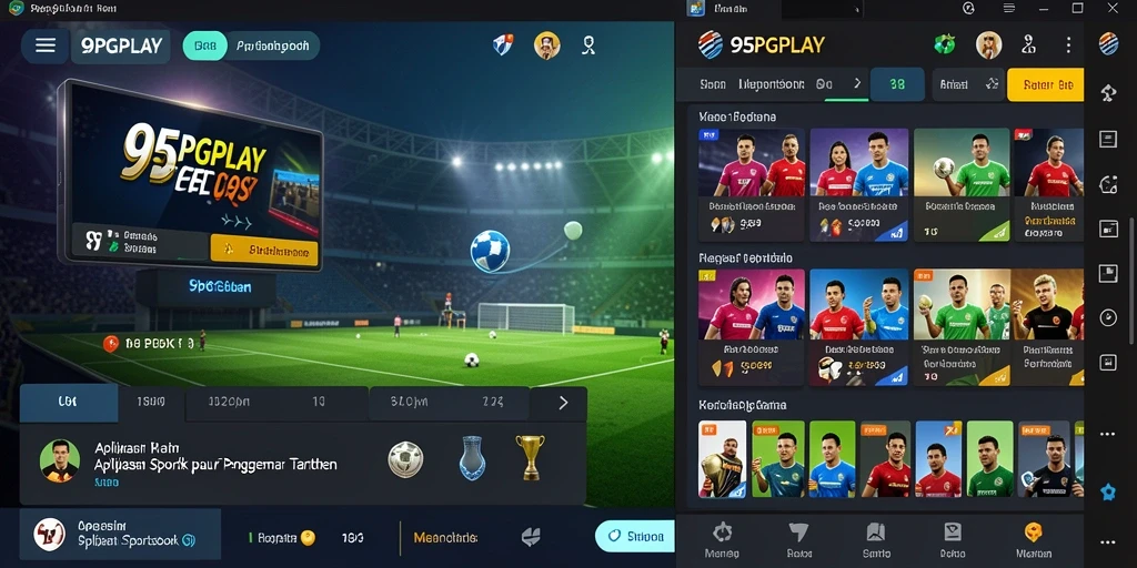 Tampilan menarik dari gameplay taruhan olahraga di 95PGPLAY.