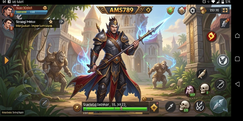 Tampilan gameplay SLG yang menegangkan dan strategis di AMS789.