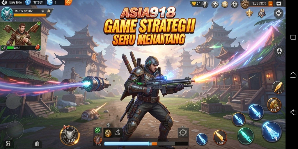 Screenshot gameplay ASIA918 menunjukkan pertarungan strategi yang mendebarkan.