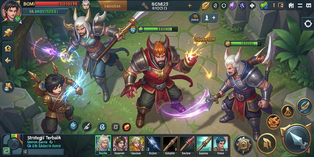 Menampilkan gameplay seru dan strategi dalam BOM29TOTO.