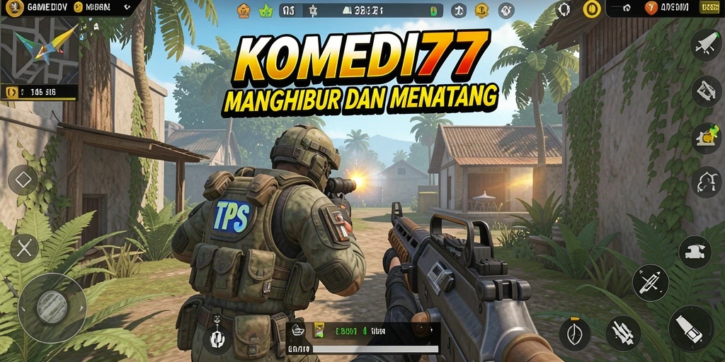 Gameplay seru dalam KOMEDI77 dengan momen komedi yang konyol.