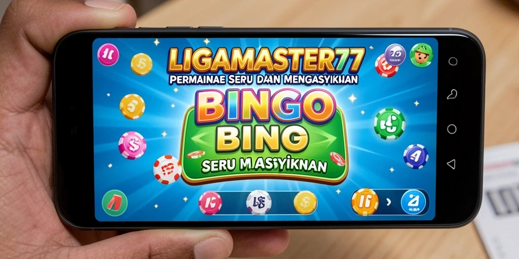 Tampilan gameplay seru dari LIGAMASTER77 dengan suasana permainan Bingo.