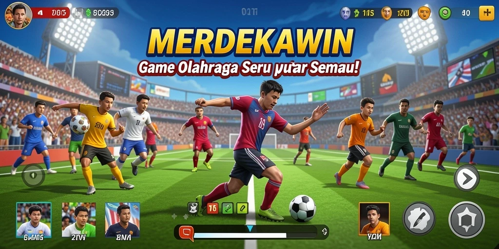 Tampilan seru gameplay MERDEKAWIN di lapangan.
