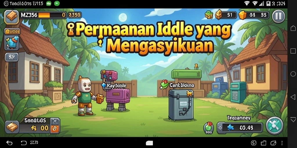 Tangkapan layar gameplay MZ356 yang menampilkan elemen Idle yang menarik.