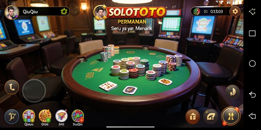 Tampilan gameplay QiuQiu yang seru dan interaktif di SOLOTOTO.