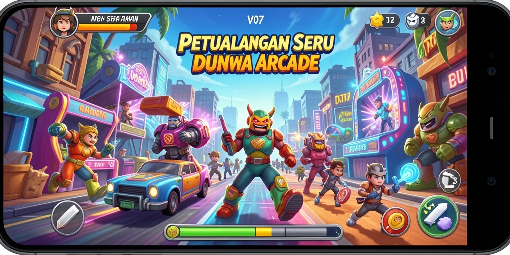 Screenshot menampilkan gameplay menantang dalam <strong>V07</strong> yang penuh aksi.
