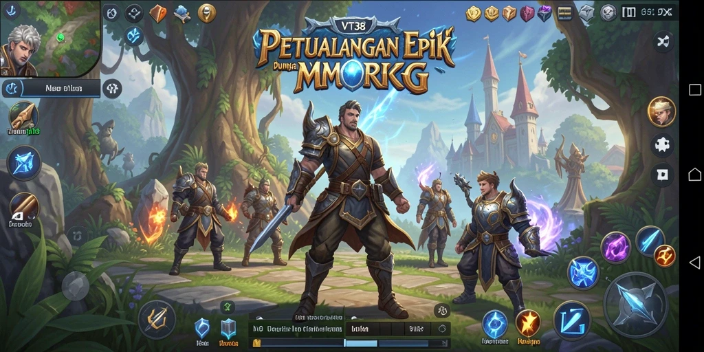 Tampilan gameplay menakjubkan di dunia MMORPG VT38.