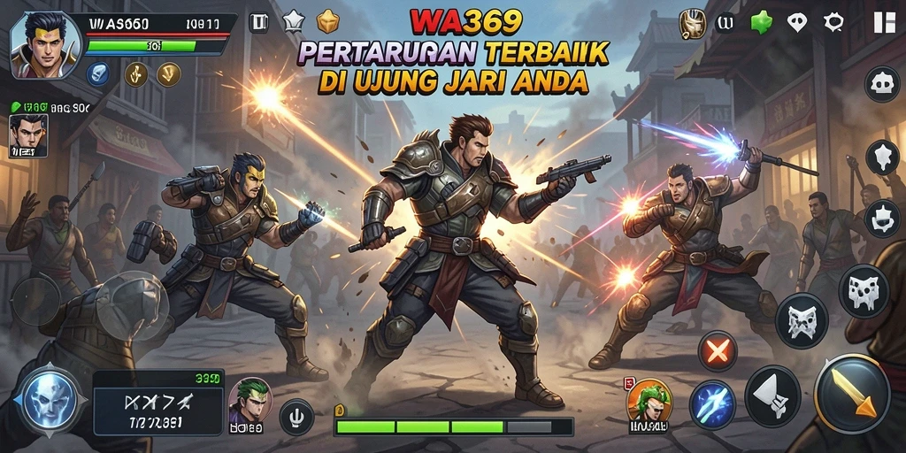 Gameplay seru WA369 dalam pertarungan mendebarkan.
