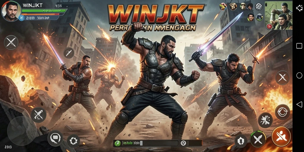 Tampilan gameplay seru dan menegangkan dari WINJKT.